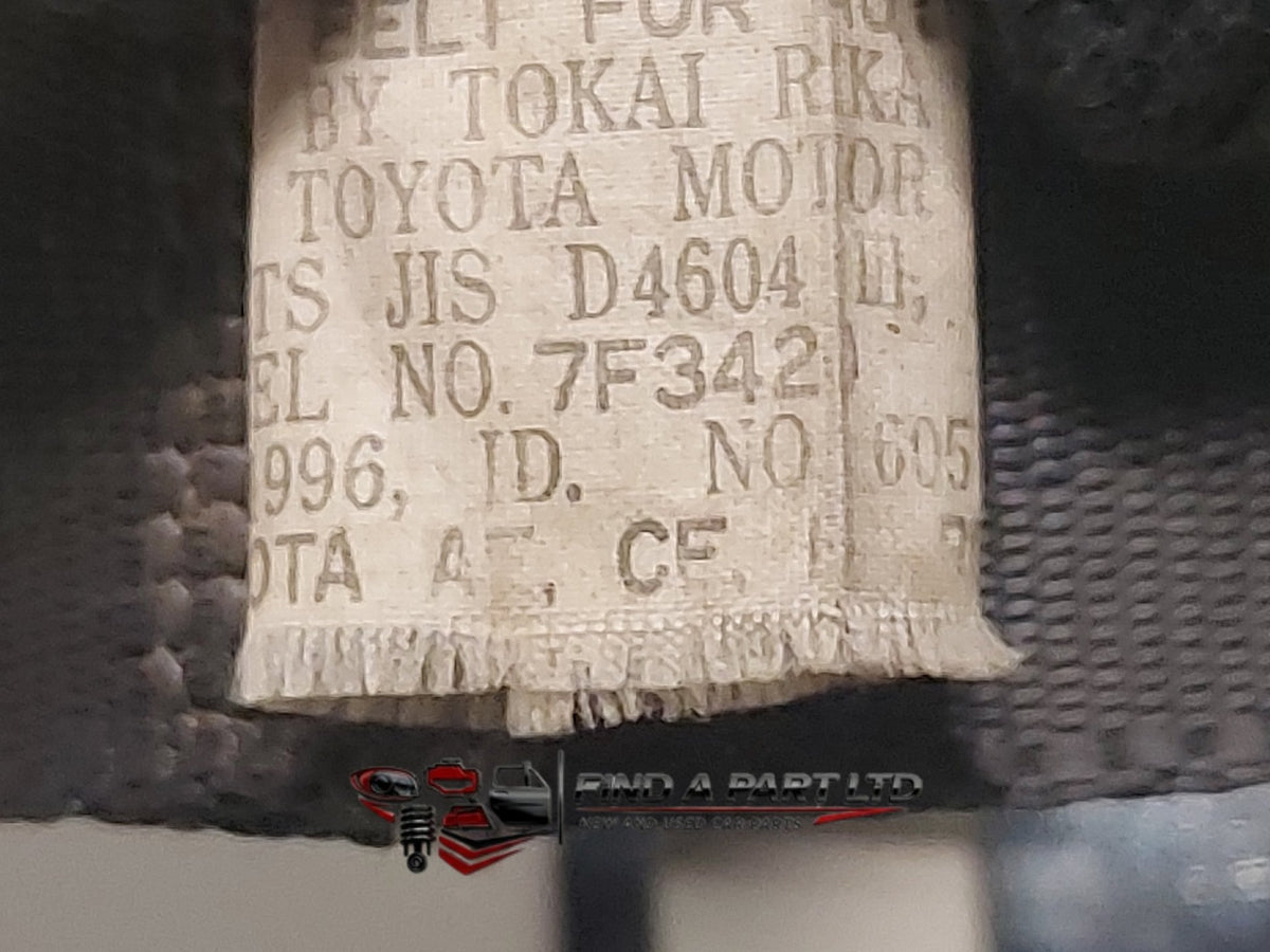 1996 Toyota Corolla E100 - Right Rear Seat Belt PN: 7F3420