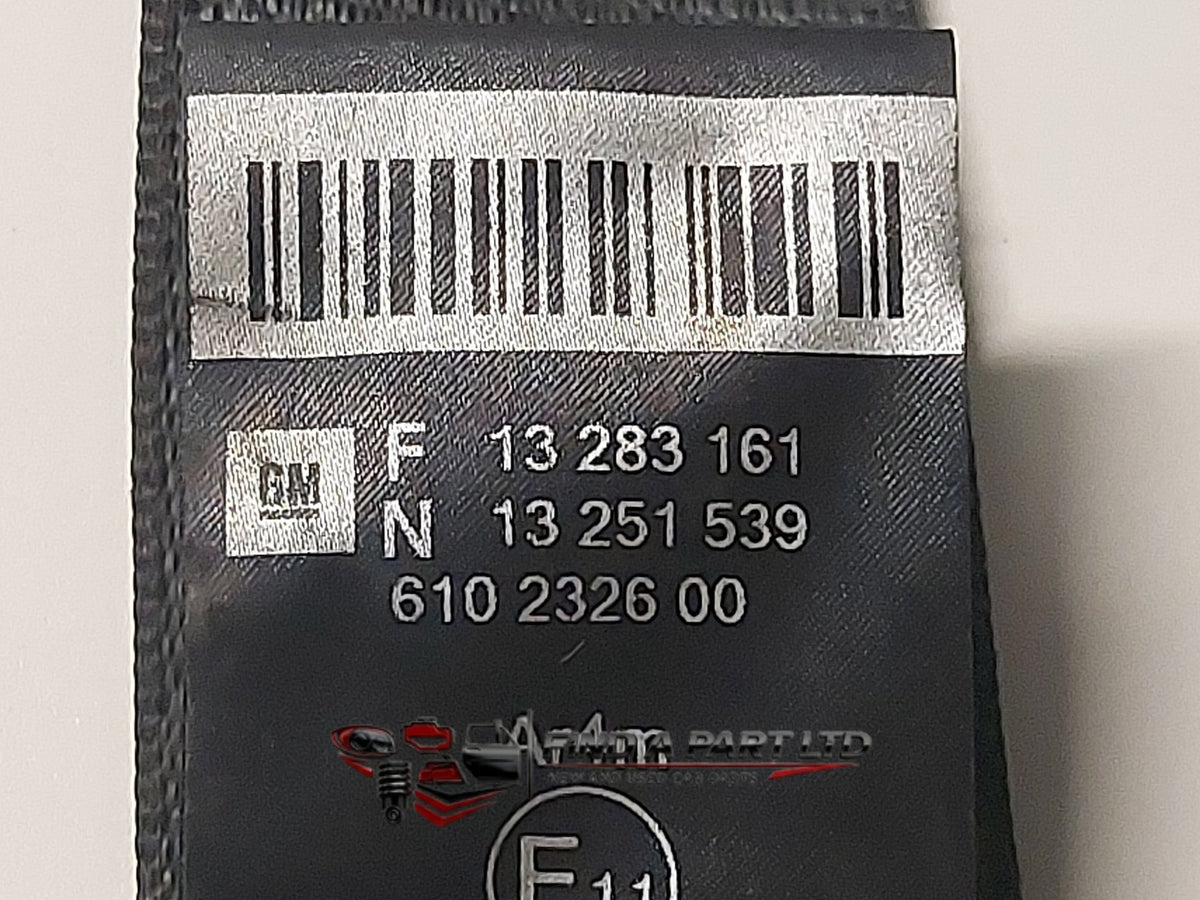 2011 Holden Cruze JH - Right Rear Seat Belt PN: 68-830-9590