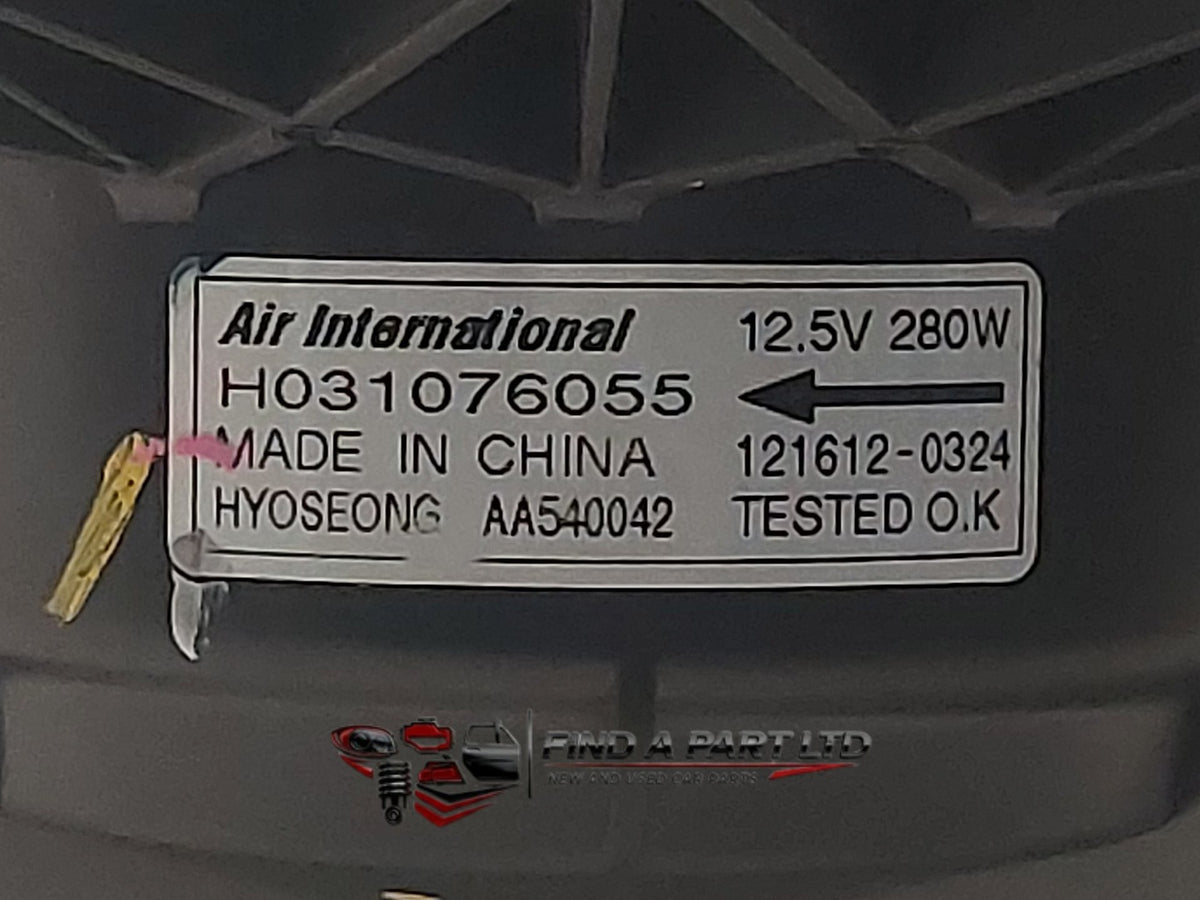 2013 Ford Territory SZ - Heater Fan Motor PN: H031076055