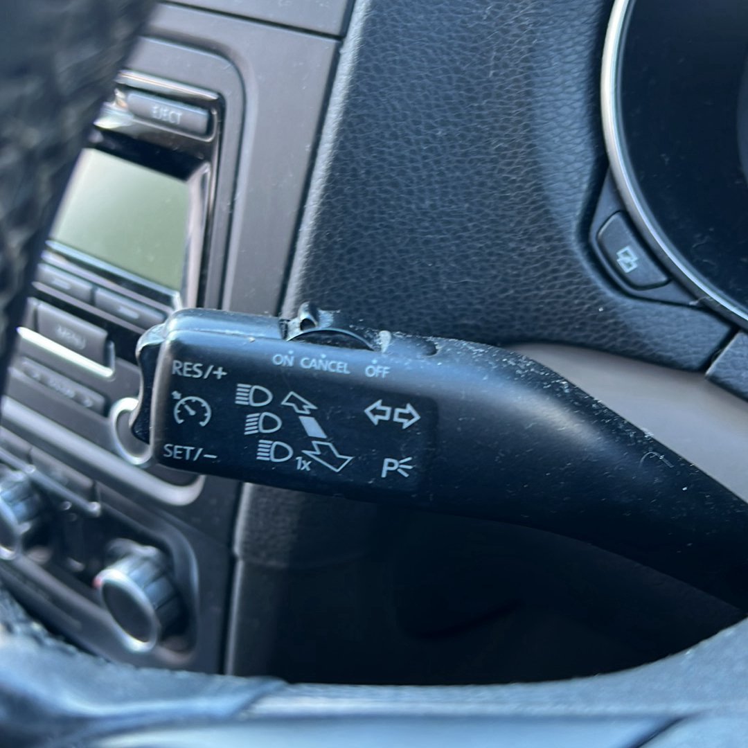 May 2010 to Jan 2016- Volkswagen Golf Gen 6- Combination Switch- Combination Switch Assy, W/ Cruise Control Type