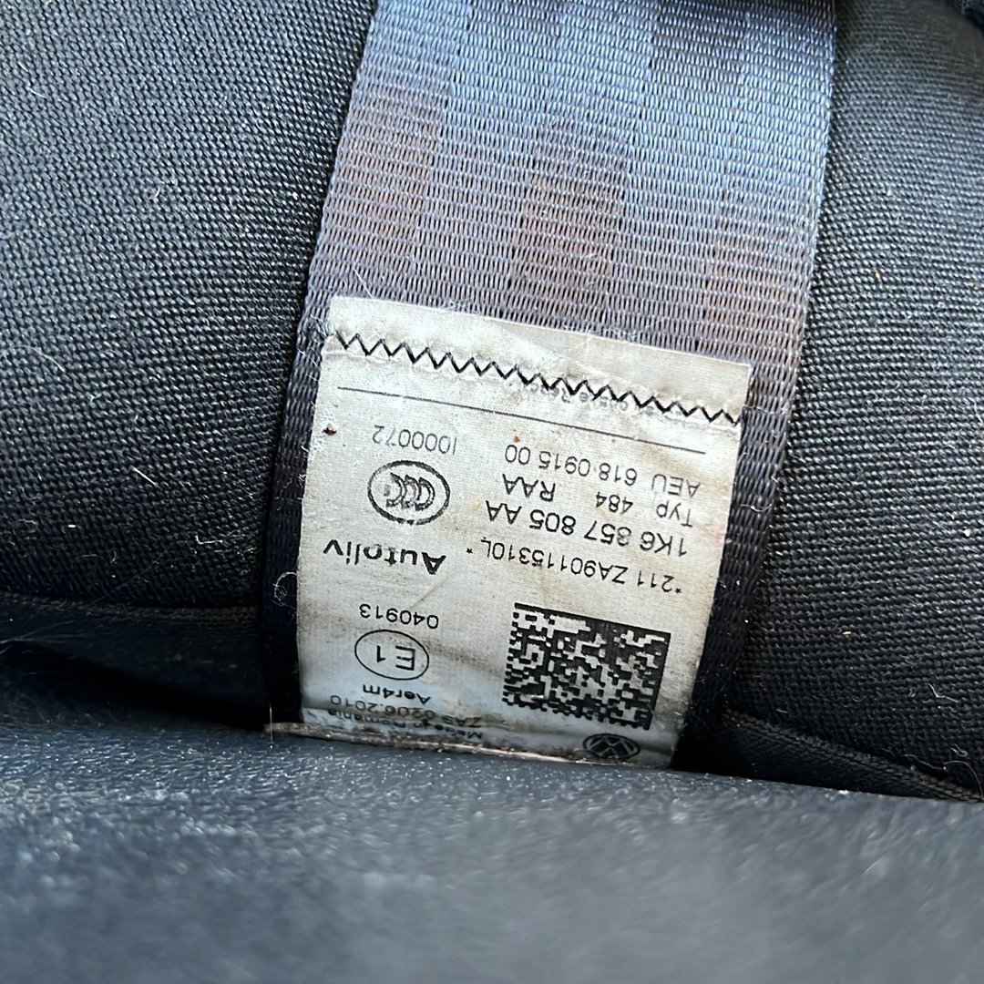2004-2016 Volkswagen Golf- Seat Belt PN:
