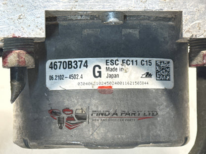 2016 Mitsubishi Outlander GF*W - ABS Pump/Modulator PN: 4670B374