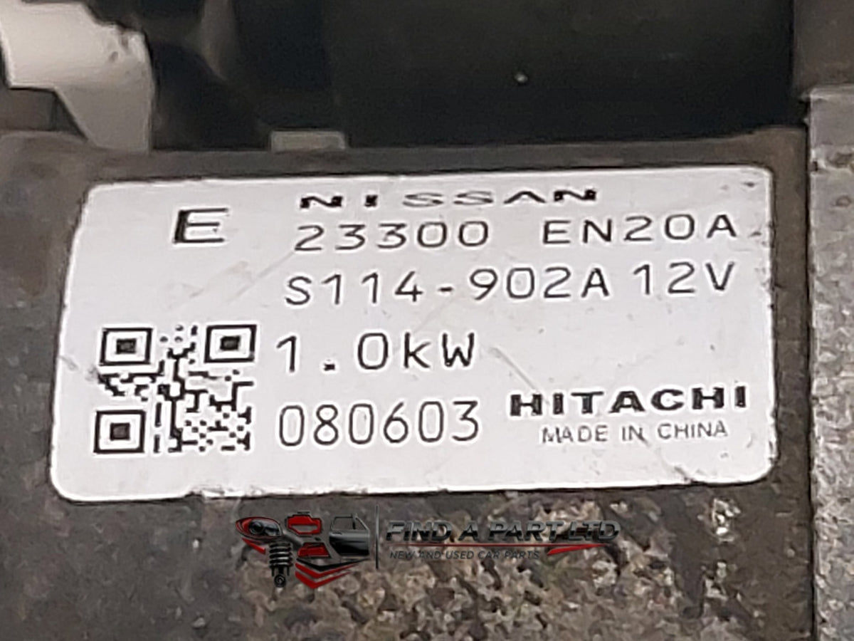 2008 Nissan Wingroad Y12 - Starter Motor PN: 23300 EN20A