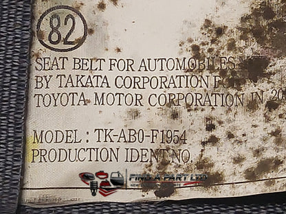 2007 Toyota Corolla E160 - Right Rear Seat Belt PN: TK-AB0-F1954