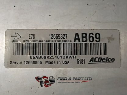 2015 Holden Cruze JH - ECU PN: 12669327