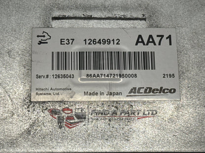 2012 Holden Captiva - ECU PN: E37 12649912