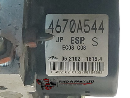 2010 Mitsubishi Outlander CW*W - ABS Pump/Modulator PN: 4670A544