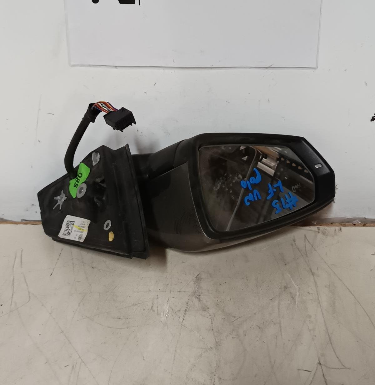 2018 Volkswagen Polo - Left Door Mirror - POWER, COLOUR CODED, W/ INDICATOR, HEATED, AUTO DIP, BLIND SPOT, AUTO FOLD, AW, 09/17-