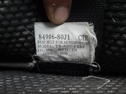2006-2012 Suzuki SX4 YA11S - Rear Centre Seat Belt and Stalk PN: 84906-80J1 TK-AB0-P522